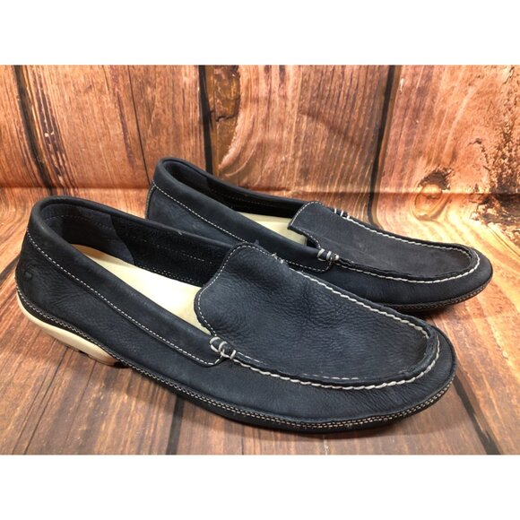 Timberland Earthkeepers Blue Leather Slip on Loafer Boat Shoes Mens 10.5 (j6b) - Picture 3 of 10